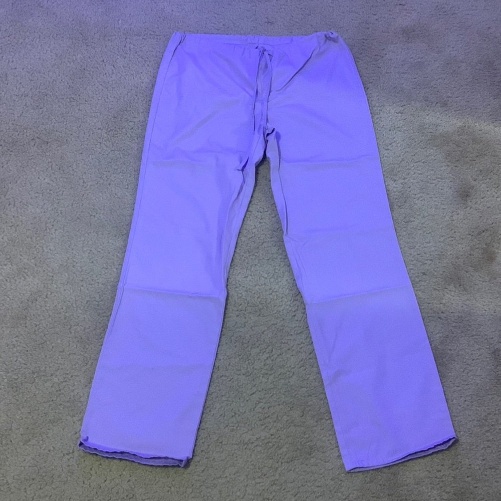 Matching purple scrub set